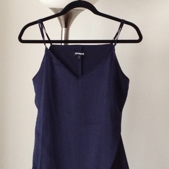 🍃🌹by Express - 'In-Door/Out-Door' Navy Maxi Gown - Picture 3 of 6